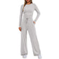 📢📢70% DE RÉDUCTION ! ✨Ensemble pantalon ample à manches longues pour femme 2026 👚
