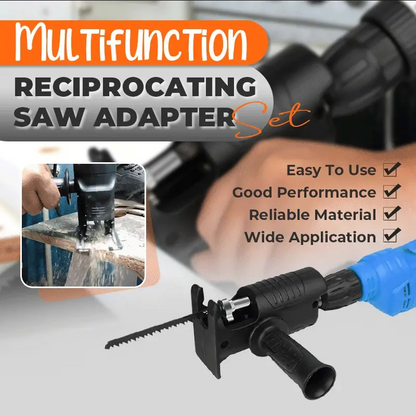 📢📢50% DE RÉDUCTION !! ⏰ Adaptateur Scie Sabre pour Perceuse – Acier – 3 Lames Incluses for Bois & Métal