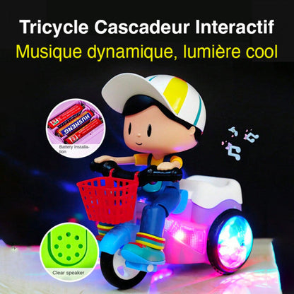 📢 PROMO FLASH : 50% DE RÉDUCTION ! ⏰ Tricycle Acrobatique pour Enfants – Plastique Haute Qualité – Musique, Lumières & Rotation 360° for Enfants de 1 à 4 Ans 🎁