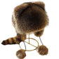 ✨ 50 % DE RÉDUCTION MAINTENANT ! ✨Chapeau en peluche parent-enfant avec fausse queue de raton laveur