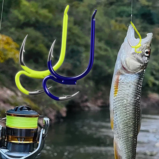 🐟 Crochets de pêche double tranchants classiques