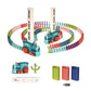 📢📢50% DE RÉDUCTION !!!✨ Automatic Domino Train - Continuous Chain Reaction with 360-Degree Rotation for Endless Fun 🚂🎯