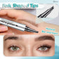 🔥Achetez 1 obtenez 1 gratuit 🔥 Crayon à sourcils résistant à l'eau et à la transpiration avec 4 fourchettes de tatouage de sourcils.
