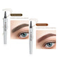 🔥Achetez 1 obtenez 1 gratuit 🔥 Crayon à sourcils résistant à l'eau et à la transpiration avec 4 fourchettes de tatouage de sourcils.