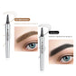 🔥Achetez 1 obtenez 1 gratuit 🔥 Crayon à sourcils résistant à l'eau et à la transpiration avec 4 fourchettes de tatouage de sourcils.