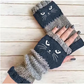 🎁 Promotion du dernier jour 49 % DE RÉDUCTION 🐱 Gants tricotés pour femmes avec motif chat — Pour des mains au chaud et des doigts libres 🧶