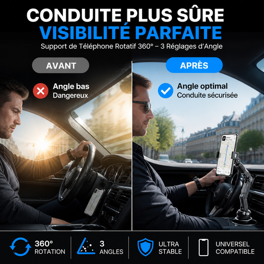 📢📢40 % DE RÉDUCTION !! ⏰Porte-gobelet de voiture orientable à 360° et réglable ✨