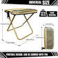 📢📢40% DE RÉDUCTION !! ⏰Tabouret Pliant de Camping Compact – Armature en Aluminium, Poches Latérales & Format Plié Réduit for une Assise d'Appoint Facile à Transporter Partout ✨🏕️