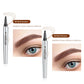 🔥Achetez 1 obtenez 1 gratuit 🔥 Crayon à sourcils résistant à l'eau et à la transpiration avec 4 fourchettes de tatouage de sourcils.
