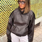 💎 59% DE RÉDUCTION ! 💎 Veste Moto en Similicuir Noir – Coupe Oversize, Fermeture Asymétrique & Style Urbain Audacieux 🏍️🖤
