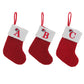 🔥SOLDES -50 % DE RÉDUCTION🔥  Chaussettes en tricot douillettes, sac cadeau brodé en forme de bonbon, chaussette de Noël avec lettre - Parfait pour les tout-petits !