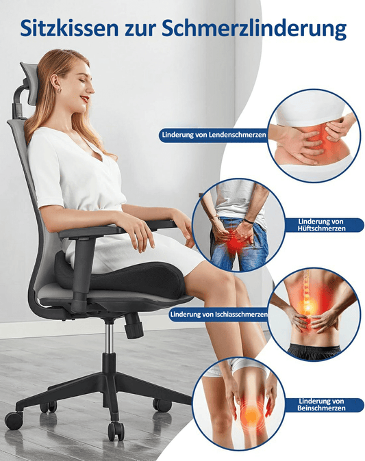 🎁DERNIER JOUR 60 % DE RÉDUCTION🔥Coussin de siège ergonomique en mousse à mémoire de forme