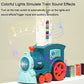 📢📢50% DE RÉDUCTION !!!✨ Automatic Domino Train - Continuous Chain Reaction with 360-Degree Rotation for Endless Fun 🚂🎯
