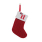 🔥SOLDES -50 % DE RÉDUCTION🔥  Chaussettes en tricot douillettes, sac cadeau brodé en forme de bonbon, chaussette de Noël avec lettre - Parfait pour les tout-petits !