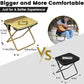📢📢40% DE RÉDUCTION !! ⏰Tabouret Pliant de Camping Compact – Armature en Aluminium, Poches Latérales & Format Plié Réduit for une Assise d'Appoint Facile à Transporter Partout ✨🏕️