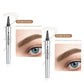 🔥Achetez 1 obtenez 1 gratuit 🔥 Crayon à sourcils résistant à l'eau et à la transpiration avec 4 fourchettes de tatouage de sourcils.