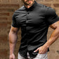 📢📢50% DE RÉDUCTION !! ⏰ Chemise à Manches Courtes à Boutons pour Hommes – Sans Repassage – Tissu Infroissable, Look Net & Idéal pour l'Été ☀️