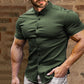 📢📢50% DE RÉDUCTION !! ⏰ Chemise à Manches Courtes à Boutons pour Hommes – Sans Repassage – Tissu Infroissable, Look Net & Idéal pour l'Été ☀️