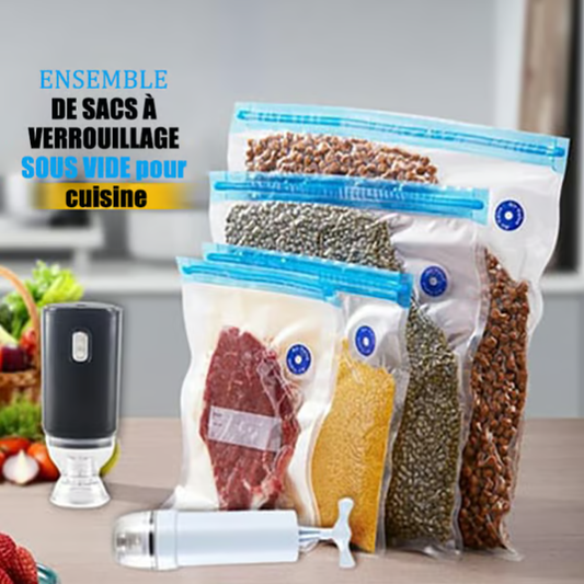 ⌛⌛⌛Nouveautés à -50% : Dernières 3 heures !🚀🚀Ensemble de sacs de mise sous vide