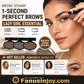 📢📢1 acheté = 1 offert ! ⏰🖌️ Kit poudre à sourcils + pinceau – Application facile, tenue 24 h waterproof.