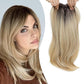 💎 50% DE RÉDUCTION ! 💎 Topper Postiche avec Frange – Volume Instantané, Couverture Naturelle & Confort Respirant pour Cheveux Clairs 🌿💇‍♀️