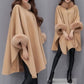 (💗Sonderangebot – 49 % Rabatt)Premium-Mantel mit Pelzkragen für Damen, Herbst und Winter🔥Warm und stilvoll