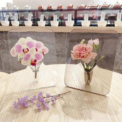 🏺 PROMO LIMITÉE 50% DE RÉDUCTION ! 💥 Vase Cadre Acrylique Moderne – Design Nordique, Transparent, Polyvalent ✨