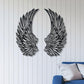 📢📢50% DE RÉDUCTION !! ⏰Art mural en métal avec ailes d'ange et lumières LED