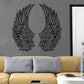 📢📢50% DE RÉDUCTION !! ⏰Art mural en métal avec ailes d'ange et lumières LED