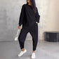 📢📢60 % de réduction !! ⏰ Ensemble Sweat-Shirt & Pantalon Femme – Coupe Décontractée, Ourlet Irrégulier & Tissu Doux pour un Confort Optimal 🍂
