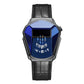 Montre-bracelet pour homme avec technologie en acier inoxydable et montre à quartz tendance