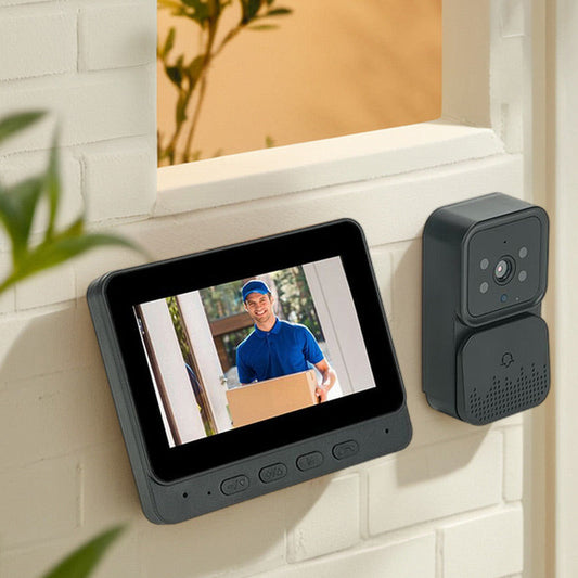 📢📢60% de réduction !! ⏰Système de Sonnette Vidéo HD – Sécurité Domestique 24h/24 avec Vision Nocturne & Interphone ! 🏠👁️