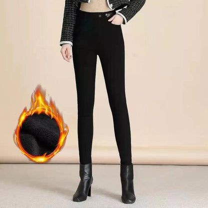👖 70% DE RÉDUCTION! ✨ JEAN SKINNY CHAUD - Taille Haute & Tissu Stretch, Confort Optimal pour l'Hiver, Style Tendance pour Quotidien et Sorties ❄️💃