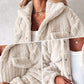 Veste duveteuse rayée pour femmes