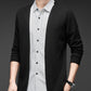 Men's Fake Two-Piece Striped Long-Sleeve Sweater