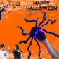 📢📢50% DE RÉDUCTION !! ⏰Décoration Araignée Noire d'Halloween avec Lumière