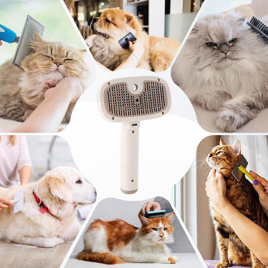💥Brosse à vapeur rechargeable autonettoyante pour animaux de compagnie