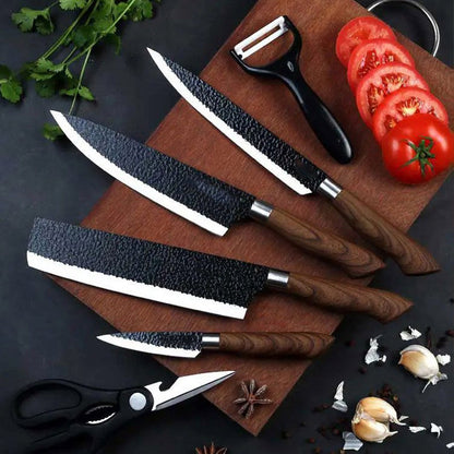 📢📢70 % de réduction !!! 🎅Ensemble de Couteaux de Cuisine Professionnels en Acier Inoxydable