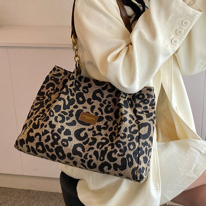 📢📢50 % DE RÉDUCTION !! ⏰ Sac fourre-tout de grande capacité avec imprimé léopard