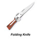 🏆✨🔪Couteau pliant portable en acier inoxydable pour l'extérieur