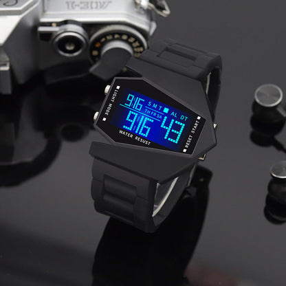 📢📢50 % de réduction !! ⏰ Montre Pilote LED Créative – Style Futuriste, Affichage Lumineux & Parfaite pour Cadeau Trendy 2026 ✨