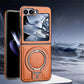 ✨Luxury PU Leather Magnetic Phone Case with Ring Stand for Galaxy Z Flip Series