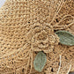 👒Élégant Chapeau de Paille au Crochet avec Détail à Volants🌷