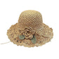 👒Élégant Chapeau de Paille au Crochet avec Détail à Volants🌷