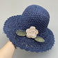 👒Élégant Chapeau de Paille au Crochet avec Détail à Volants🌷