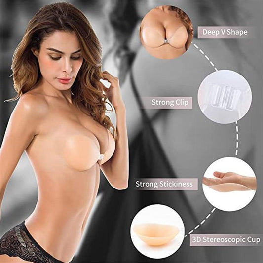 📢📢1 acheté = 1 offert⏰Soutien-Gorge Adhésifs à Fronces Invisibles