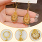 📢50 % de réduction !! ⏰💎Boucles d'oreilles en forme de larme plaquées or pour femme