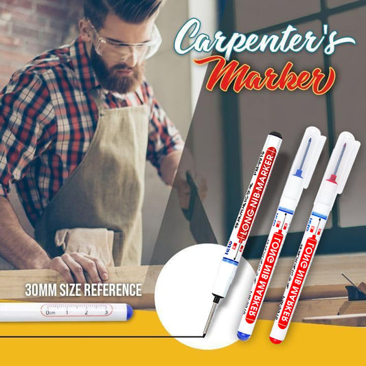 🏆🏆VENTE CHAUDE&ACHEZ-EN 3 ET OBTENEZ-EN 5 GRATUITS🔥Cadeaux Pratiques - Marqueur Polyvalent à Longue Pointe pour Menuiserie