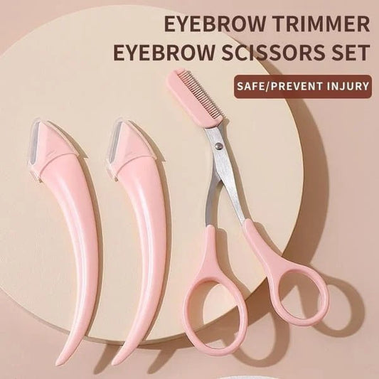 📢📢ACHETEZ 1 ET RECEVEZ 1 GRATUITEMENT !! ⏰  Ciseaux à Sourcils avec Peigne – Coupe précise, compact & nomade – Parfait pour des sourcils parfaitement coiffés ✨