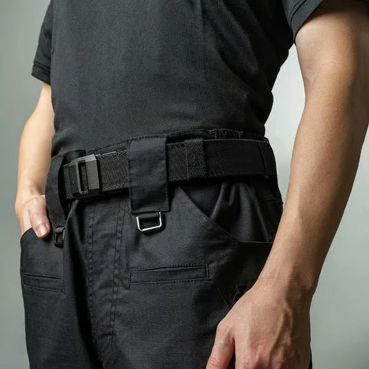 Ceinture en nylon élastique à boucle automatique pour hommes
